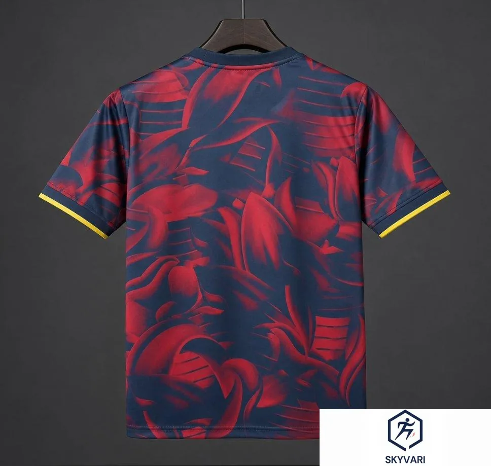 26/27 Barcelona Special Abstract Red &amp; Blue "Barça" Script Jersey — view 2
