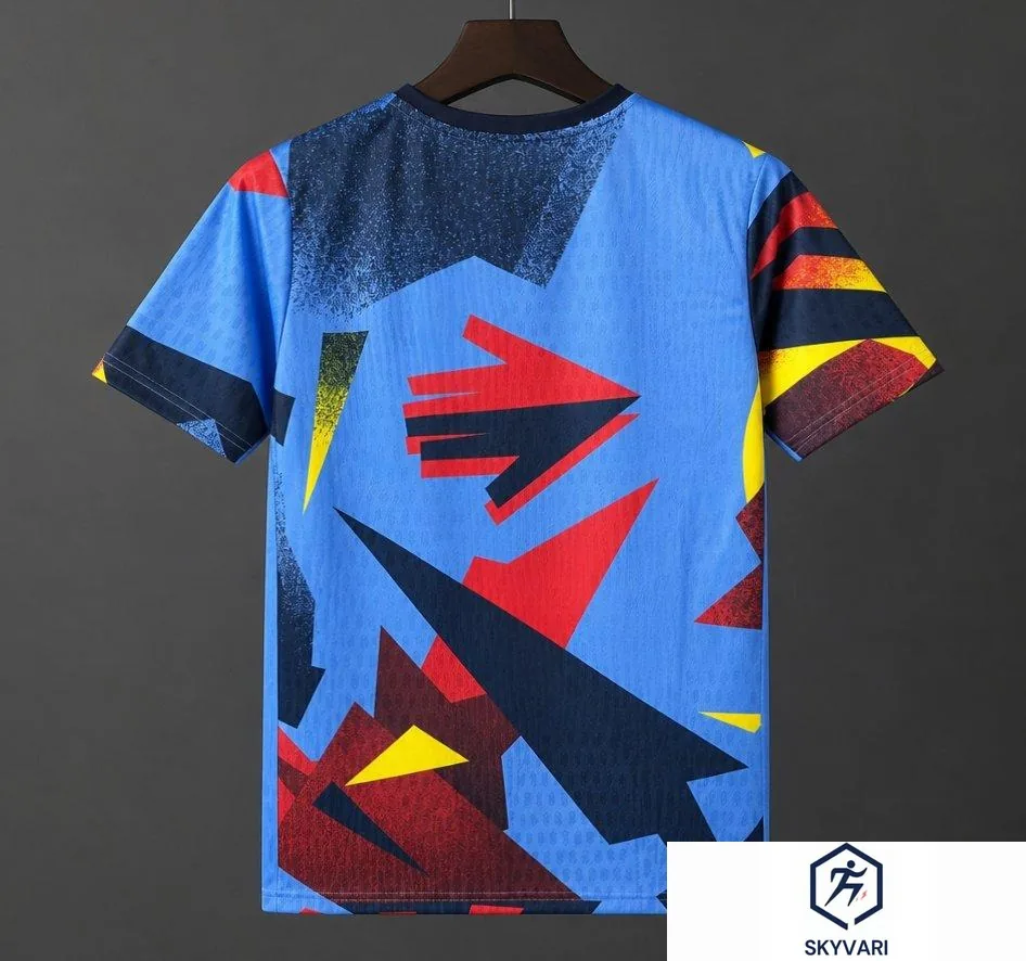 26/27 Barcelona Special Edition Abstract Geometric Blue/Red/Yellow Jersey — view 2