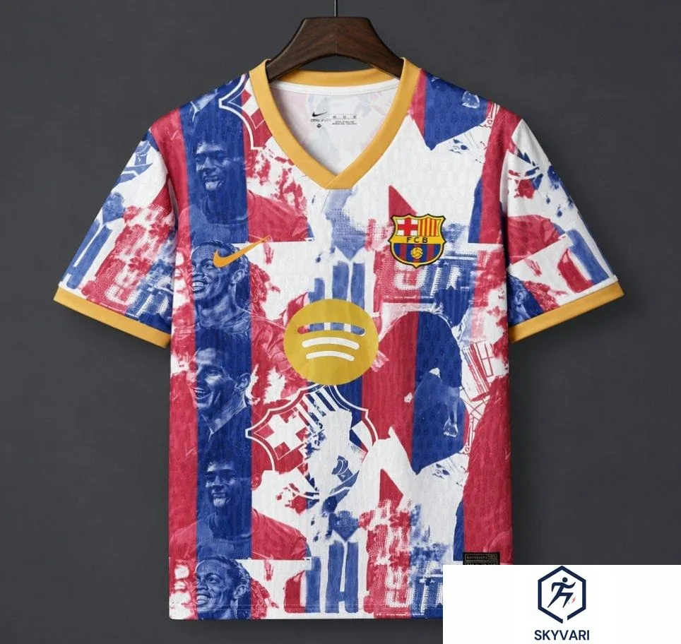 26/27 Barcelona Special "Legends" Graphic White/Blue/Red Commemorative Jersey