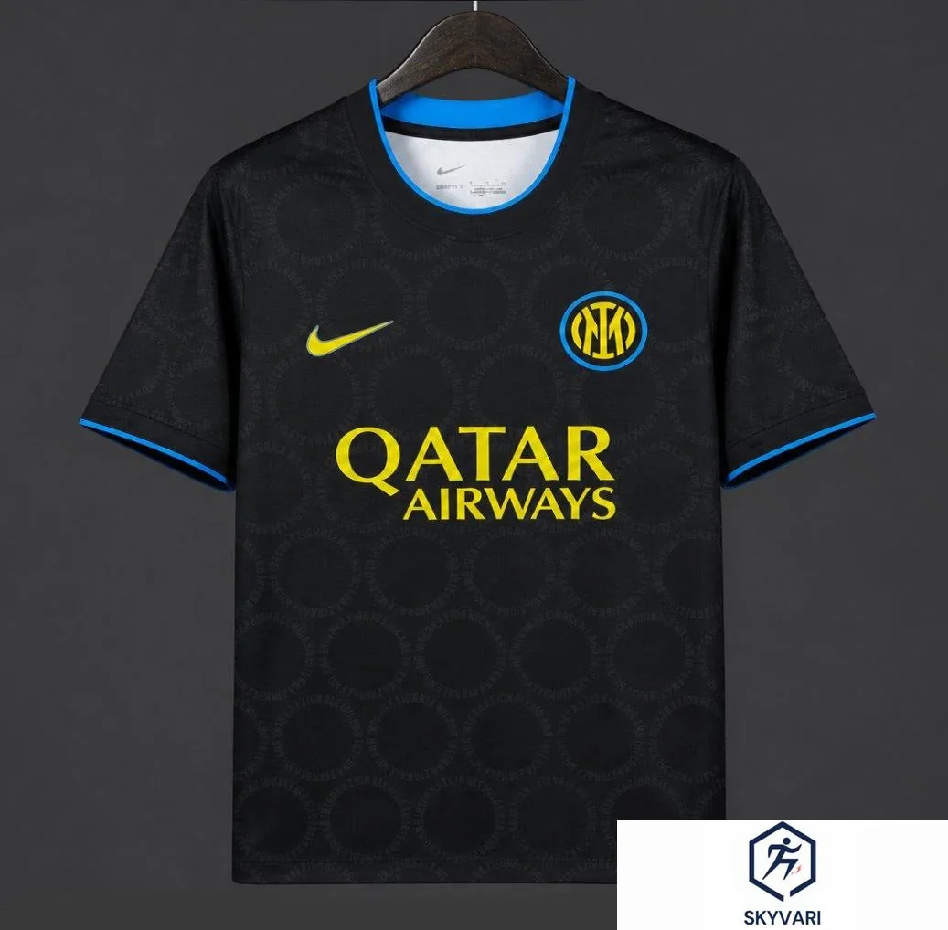 26/27 Inter Milan Academy Pro Pre-Match Black/Yellow Jersey