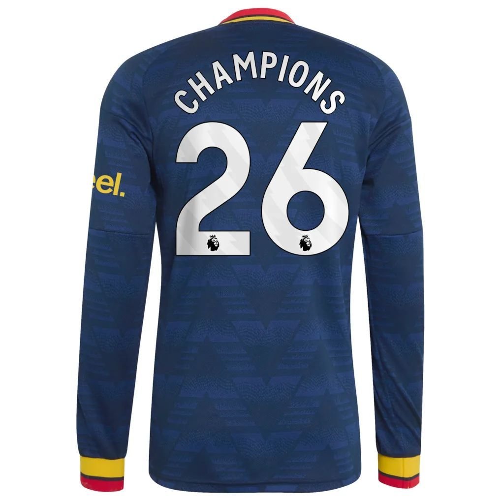 Arsenal adidas Away Shirt 2026-27 - Long Sleeve with Champions 26 printing — view 3