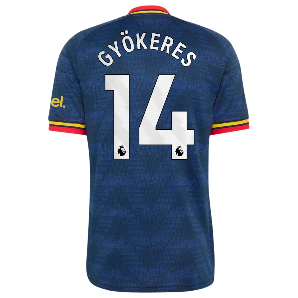 Arsenal adidas Away Shirt 2026-27 with Gyökeres 14 printing — view 3