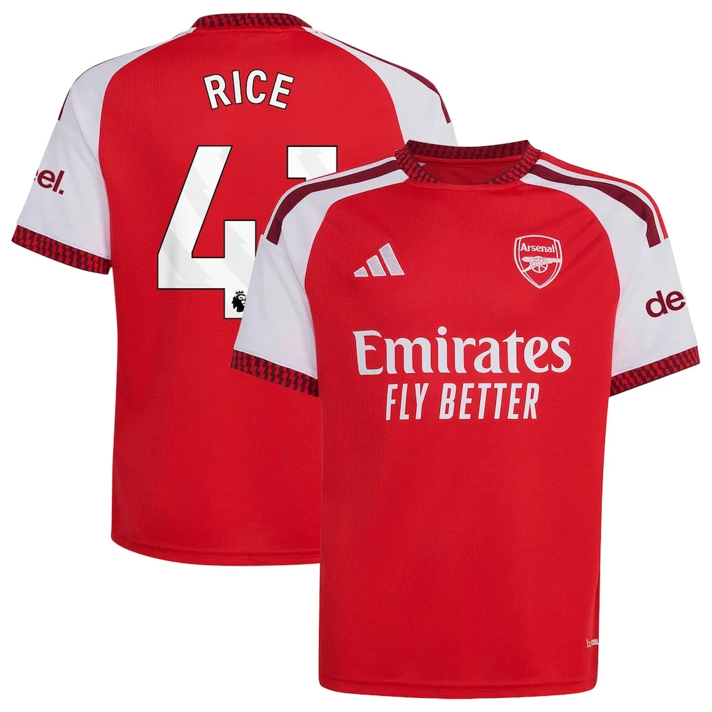 Arsenal adidas Home Shirt 2026-27 - Kids with Rice 41 printing