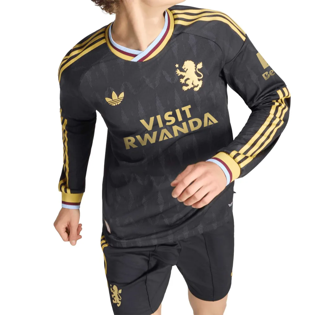 Aston Villa adidas Away Authentic Shirt 2026-27 - Long Sleeve — view 3