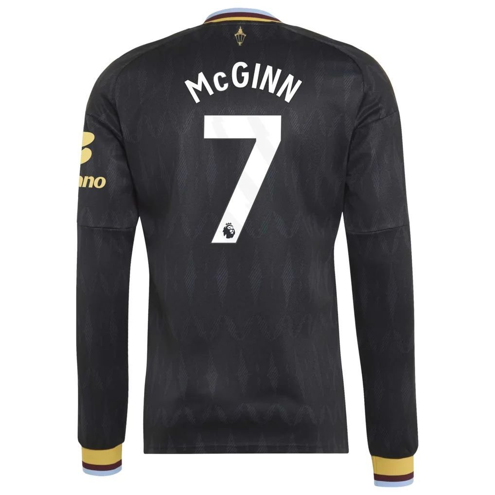 Aston Villa adidas Away Shirt 2026-27 - Long Sleeve with Mcginn 7 printing — view 3
