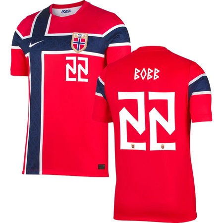 BOBB #22 Norway Home Soccer jersey World Cup 2026