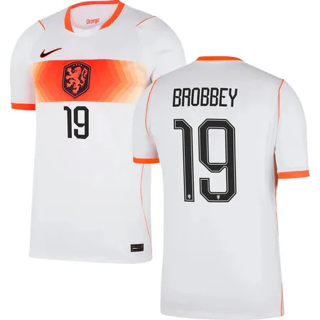 BROBBEY #19 Netherlands Away Soccer jersey World Cup 2026