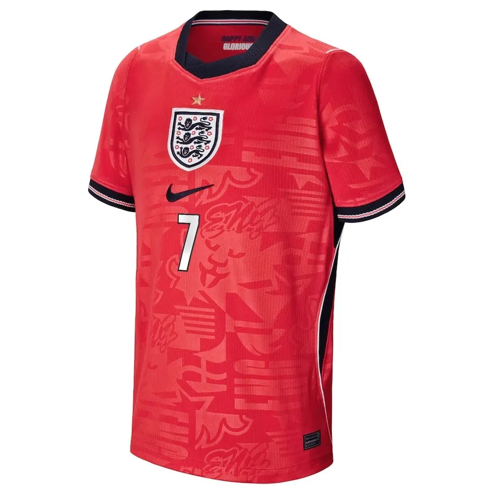 Bukayo Saka #7 England Away Stadium Soccer jersey World Cup 2026 — view 2