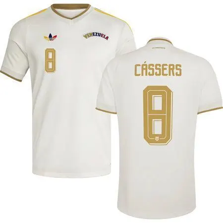CÁSSERES JR. #8 Venezuela Away Soccer jersey World Cup 2026 — view 2