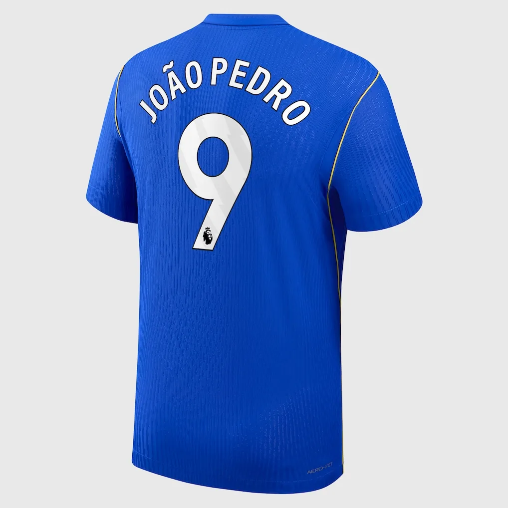 Chelsea Nike Home Aero-FIT Match Shirt 2026-27 with João Pedro 9 printing — view 3