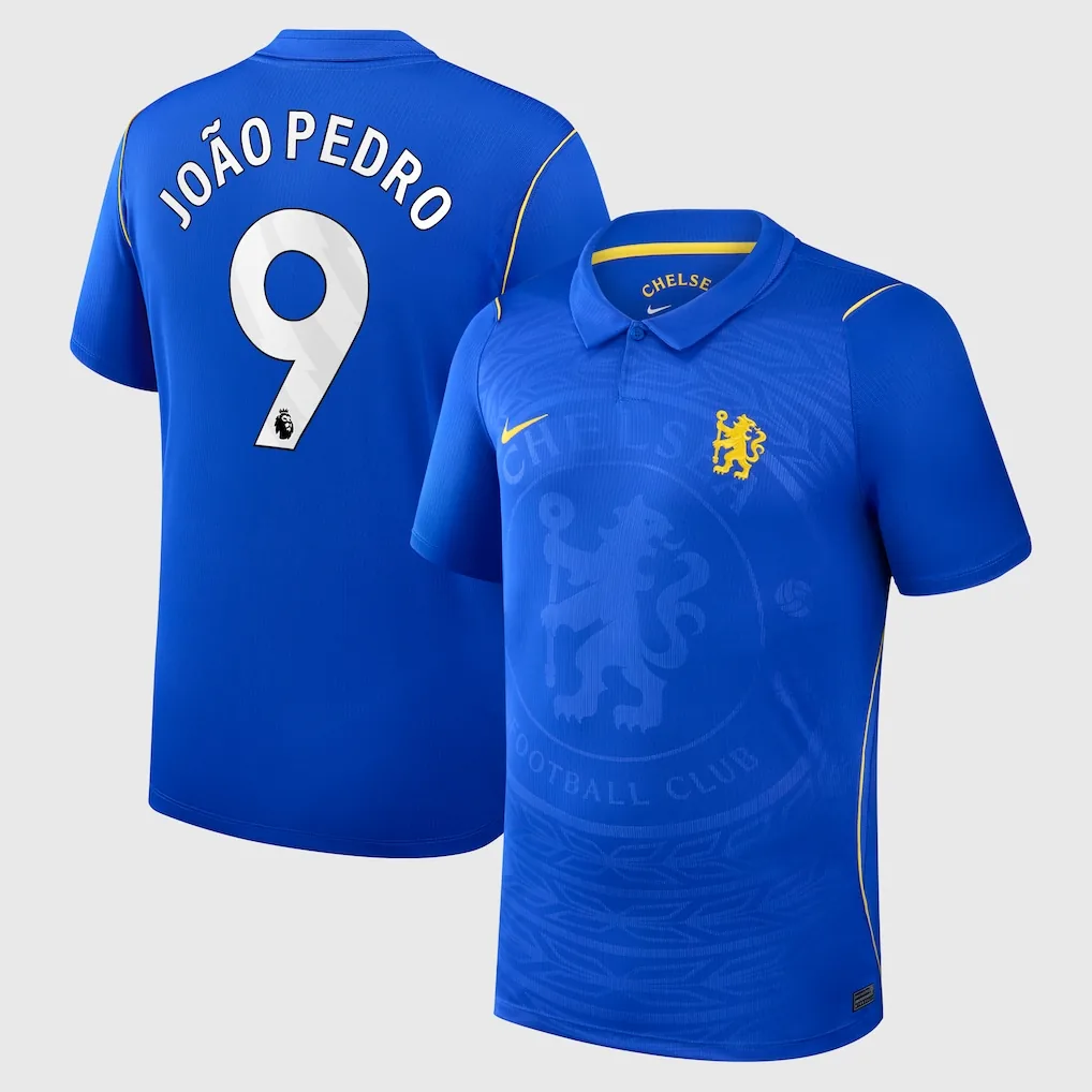 Chelsea Nike Home Stadium Shirt 2026-27 with João Pedro 9 printing
