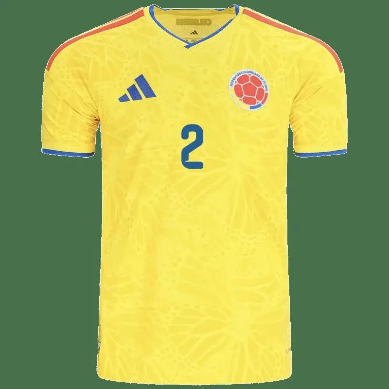 Daniel Muñoz Colombia 26/27 Authentic Home Jersey — view 2