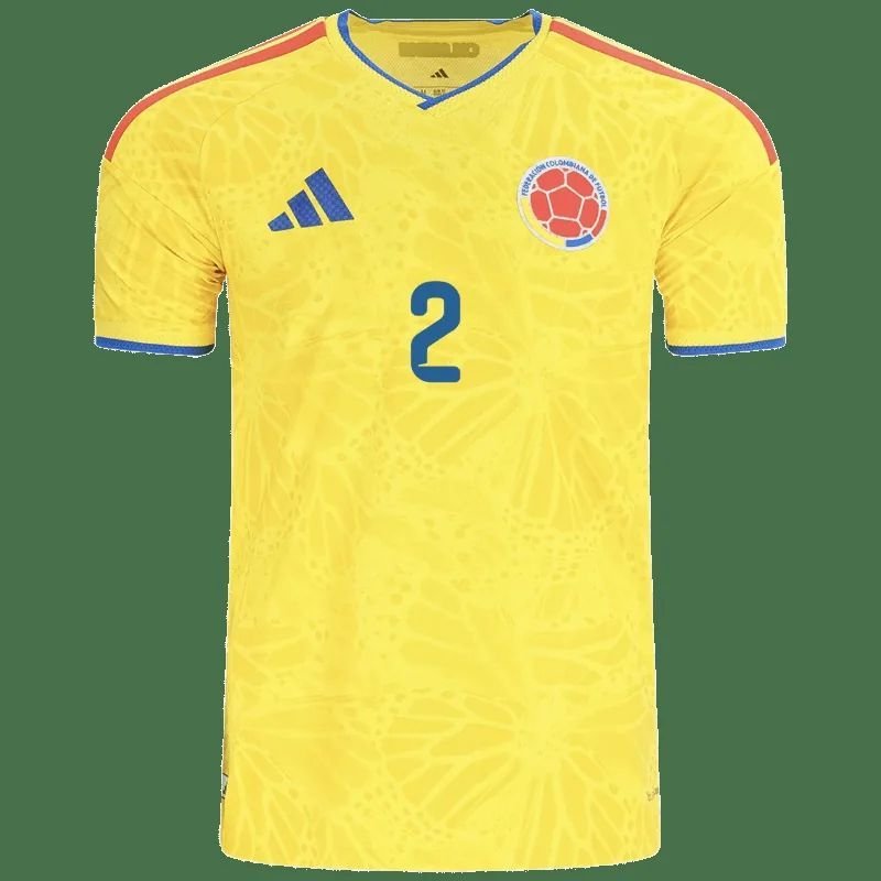Daniel Muñoz Colombia 26/27 Authentic Home Jersey — view 3