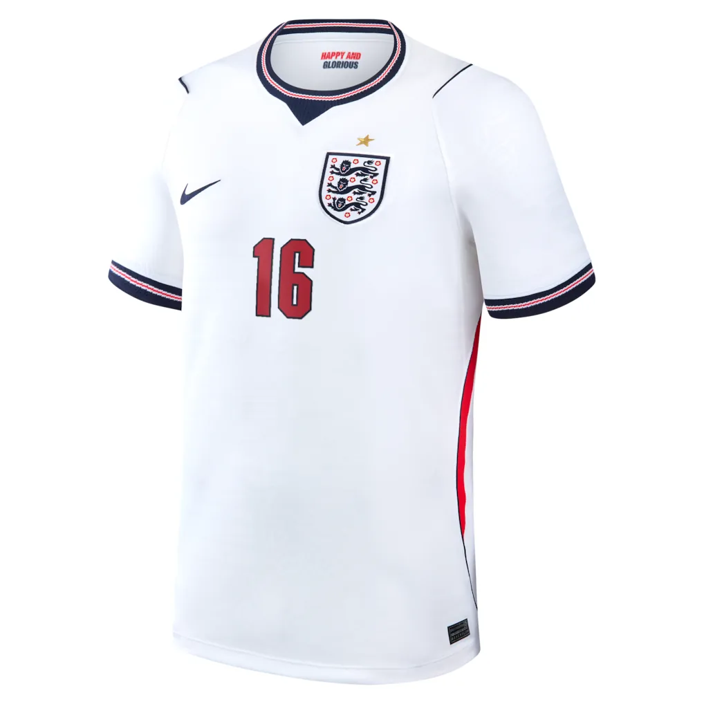 England Nike Home Stadium Shirt 2026 with Mainoo 16 printing — view 2