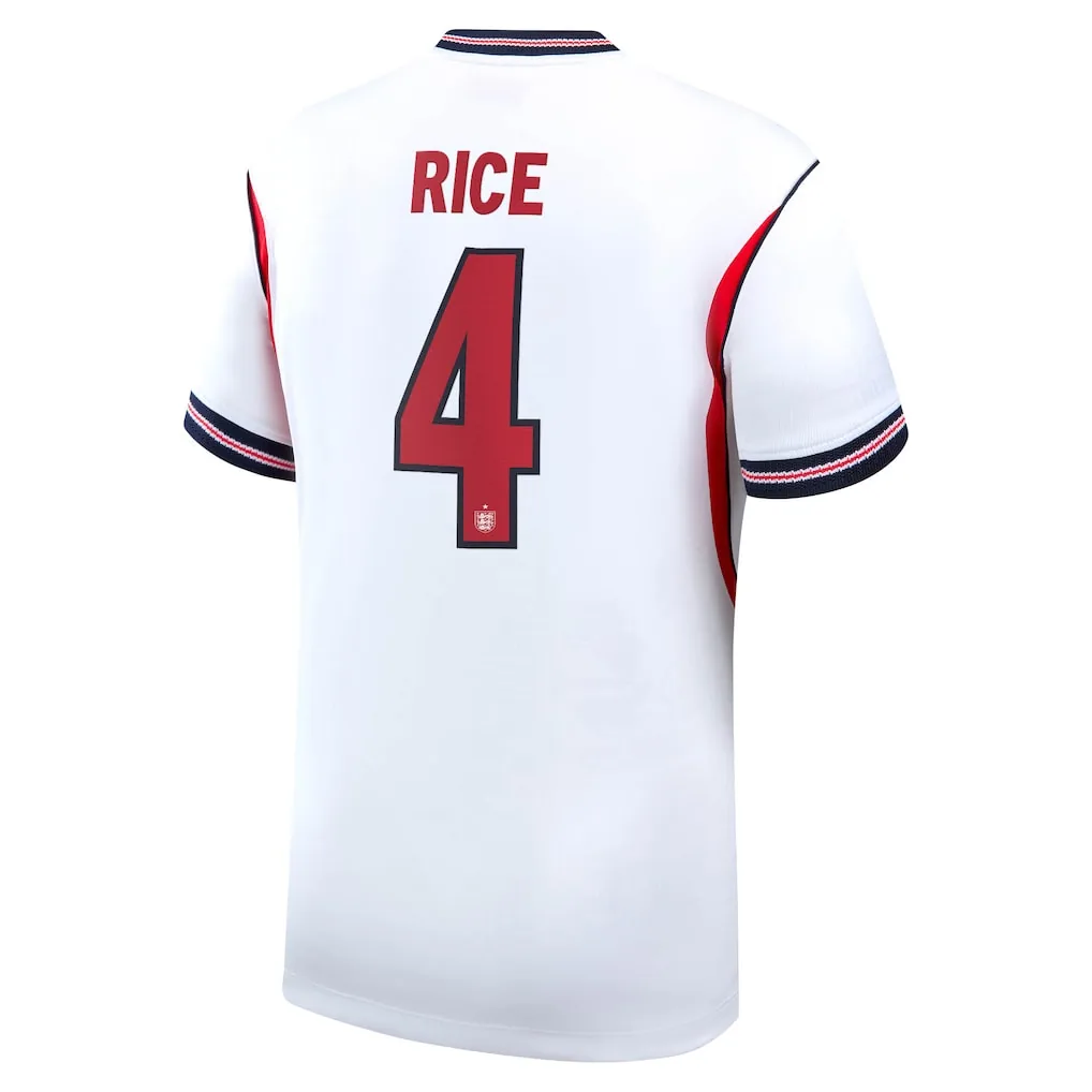 England Nike Home Stadium Shirt 2026 with Rice 4 printing — view 3