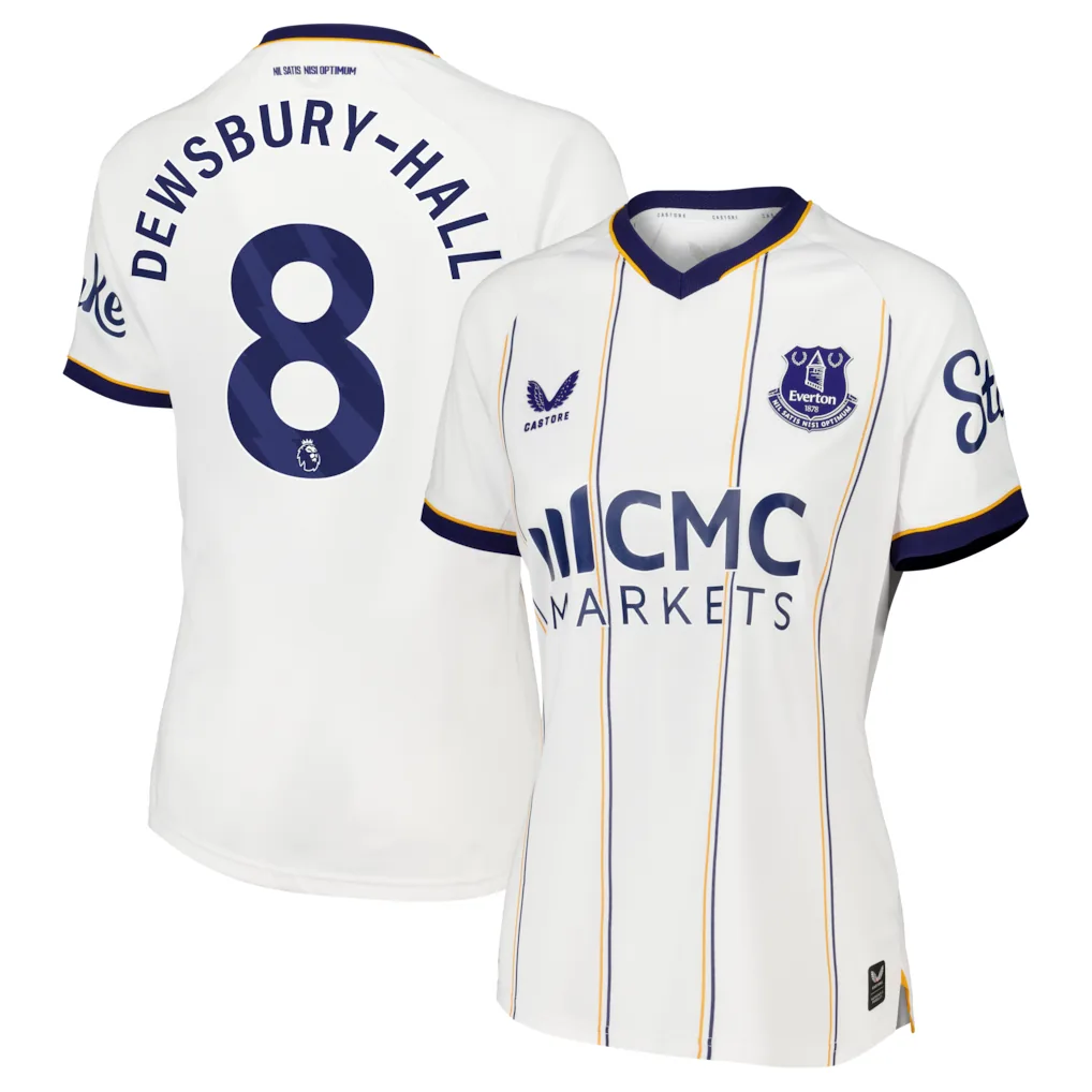 Everton Castore Away Pro Shirt 2026-27 - Womens with Dewsbury-Hall 8 printing