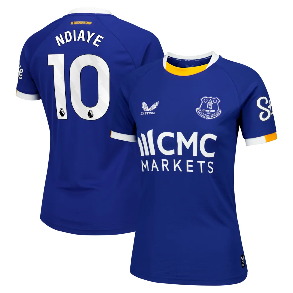 Everton Castore Home Replica Shirt 2026-27 - Womens with Ndiaye 10 printing