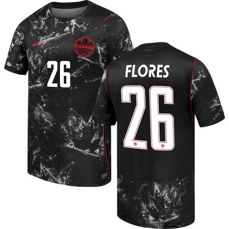 FLORES #26 Canada Away Soccer jersey World Cup 2026