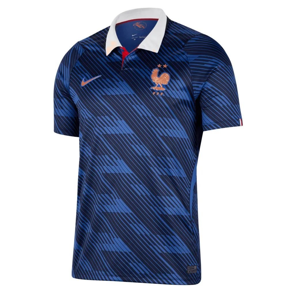 France Nike Home Aero-Fit Match Shirt 2026 with Mbappe 10 printing — view 3