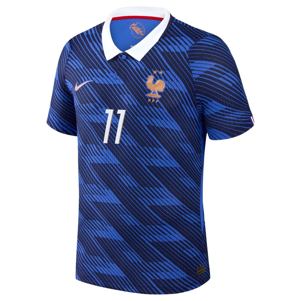France Nike Home Aero-Fit Match Shirt 2026 with Olise 11 printing — view 2