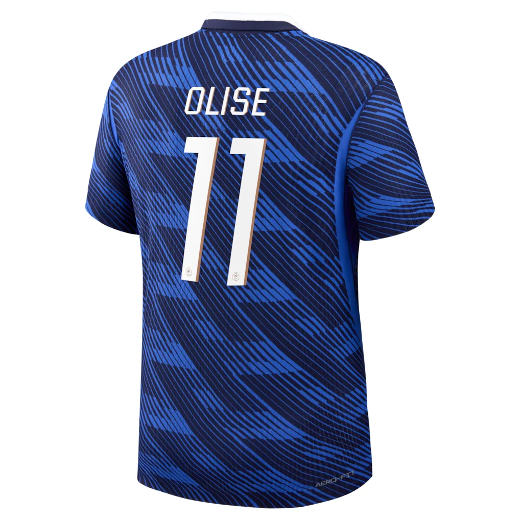 France Nike Home Aero-Fit Match Shirt 2026 with Olise 11 printing — view 3