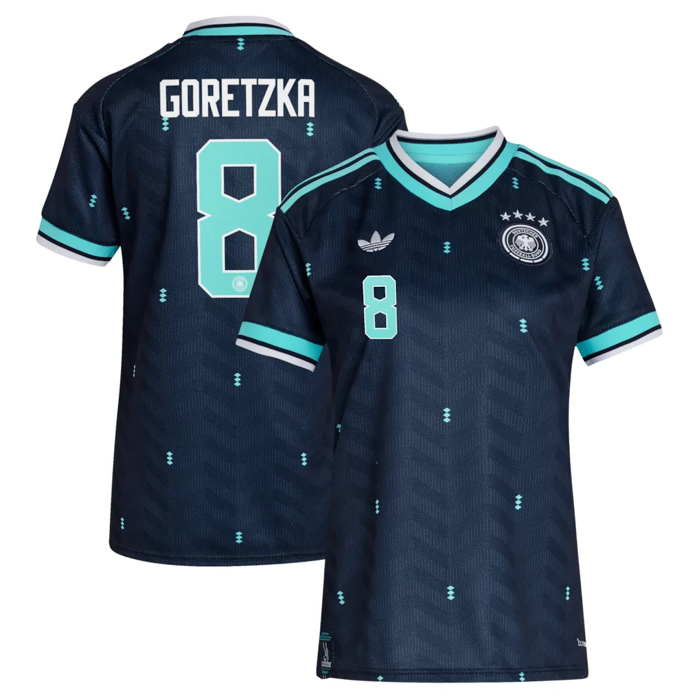 Germany National Team adidas Away Shirt 2026 - Womens with Goretzka 8 printing