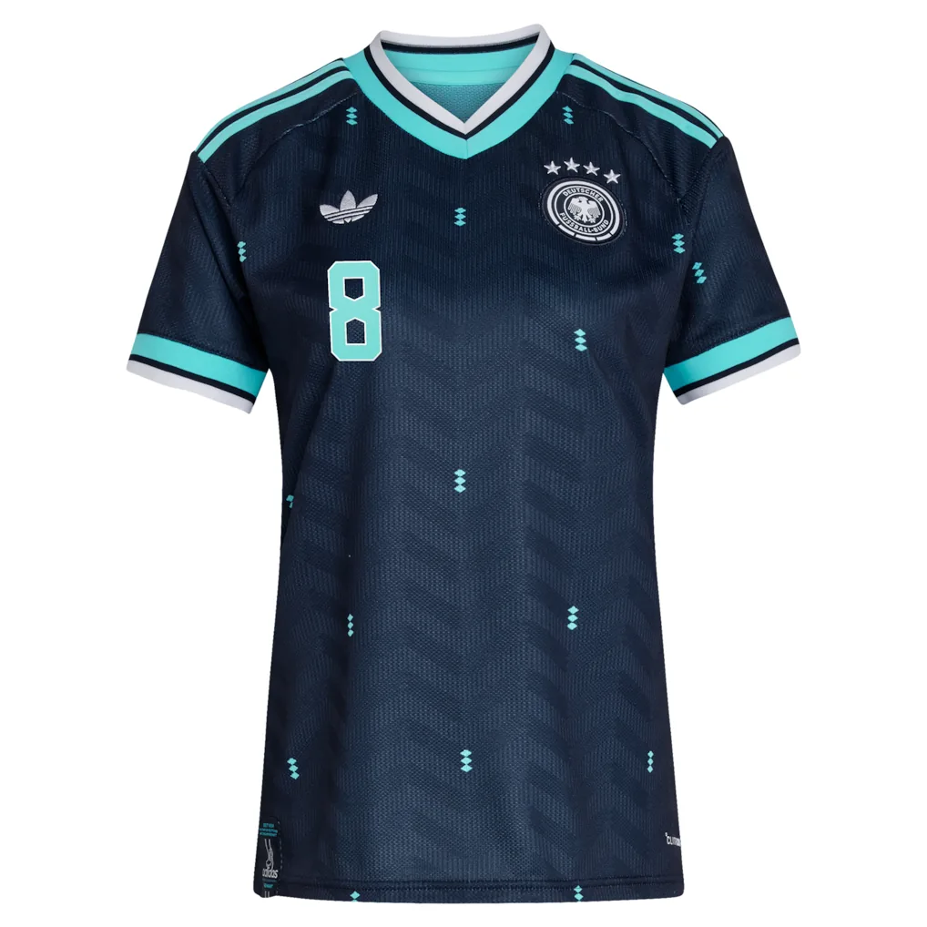 Germany National Team adidas Away Shirt 2026 - Womens with Goretzka 8 printing — view 2