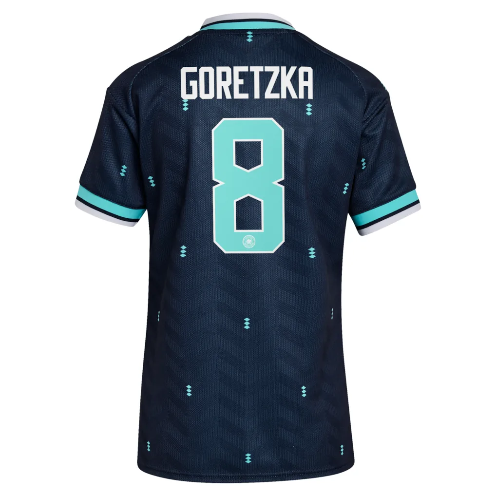 Germany National Team adidas Away Shirt 2026 - Womens with Goretzka 8 printing — view 3
