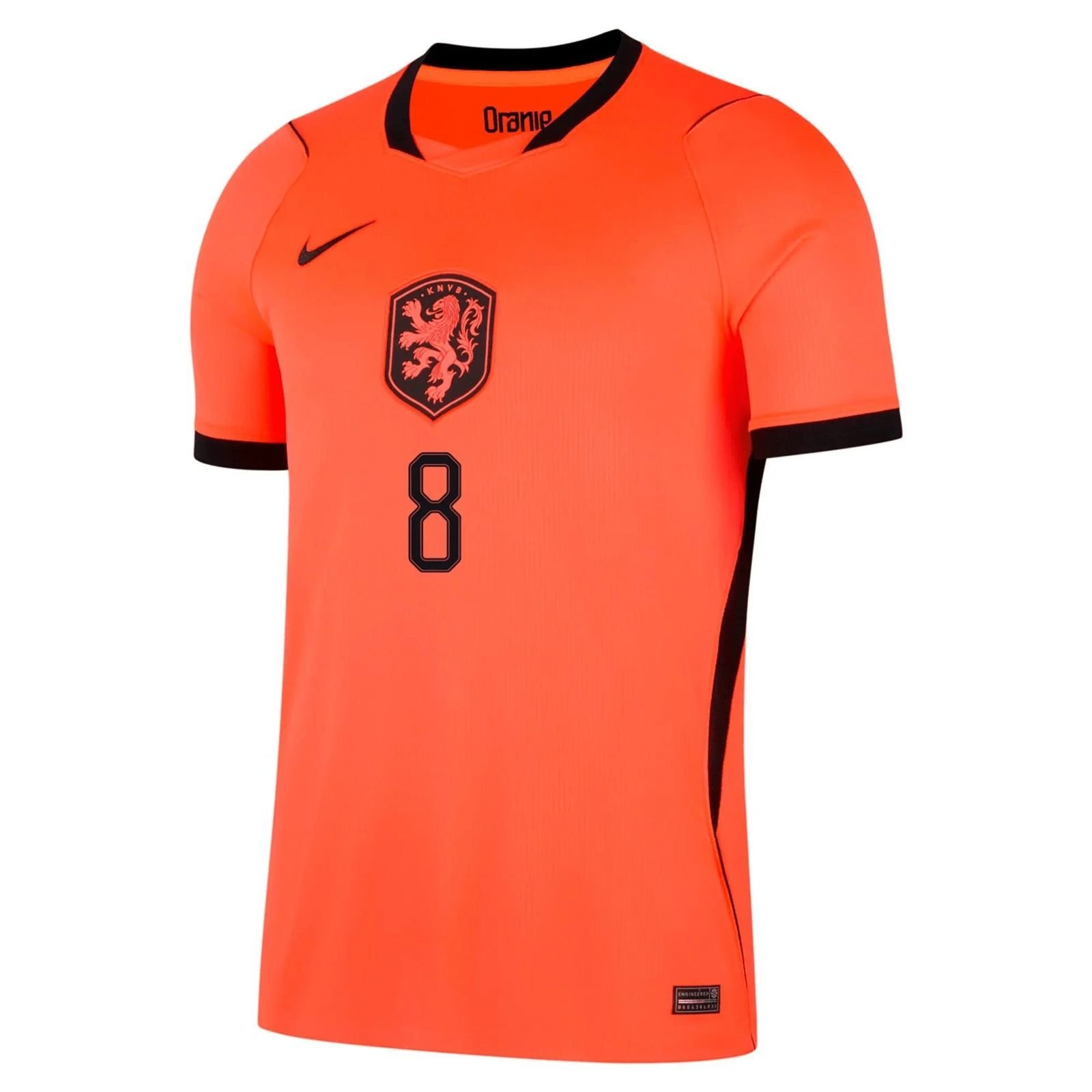 GRAVENBERCH #8 Netherlands Home Soccer jersey World Cup 2026 — view 3
