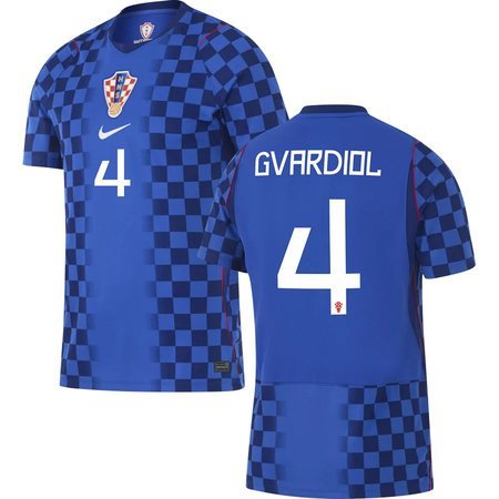 GVARDIOL #4 Croatia Away Soccer jersey World Cup 2026