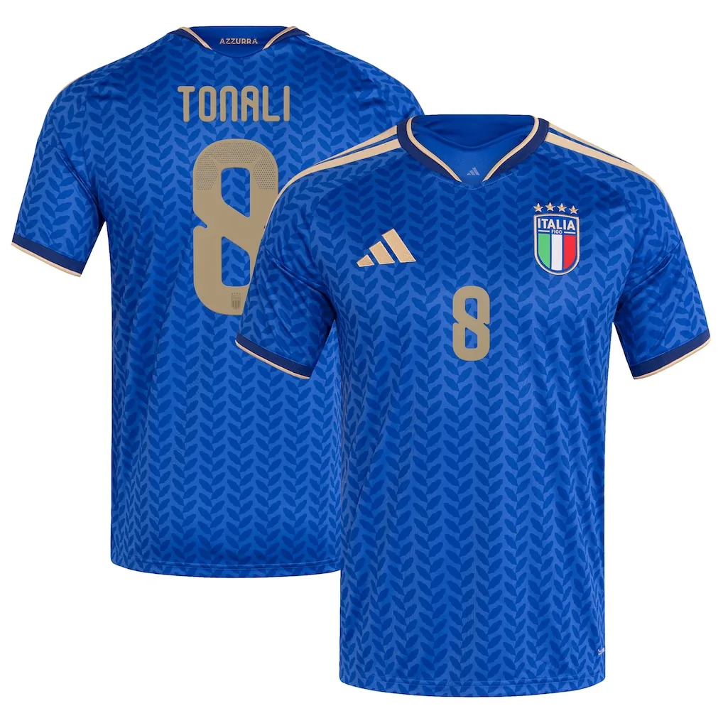 Italy adidas Home Shirt 2026 with Tonali 8 printing