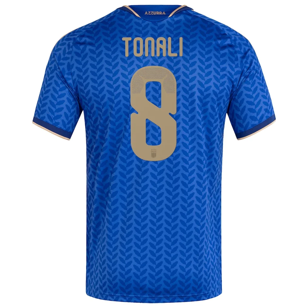 Italy adidas Home Shirt 2026 with Tonali 8 printing — view 3