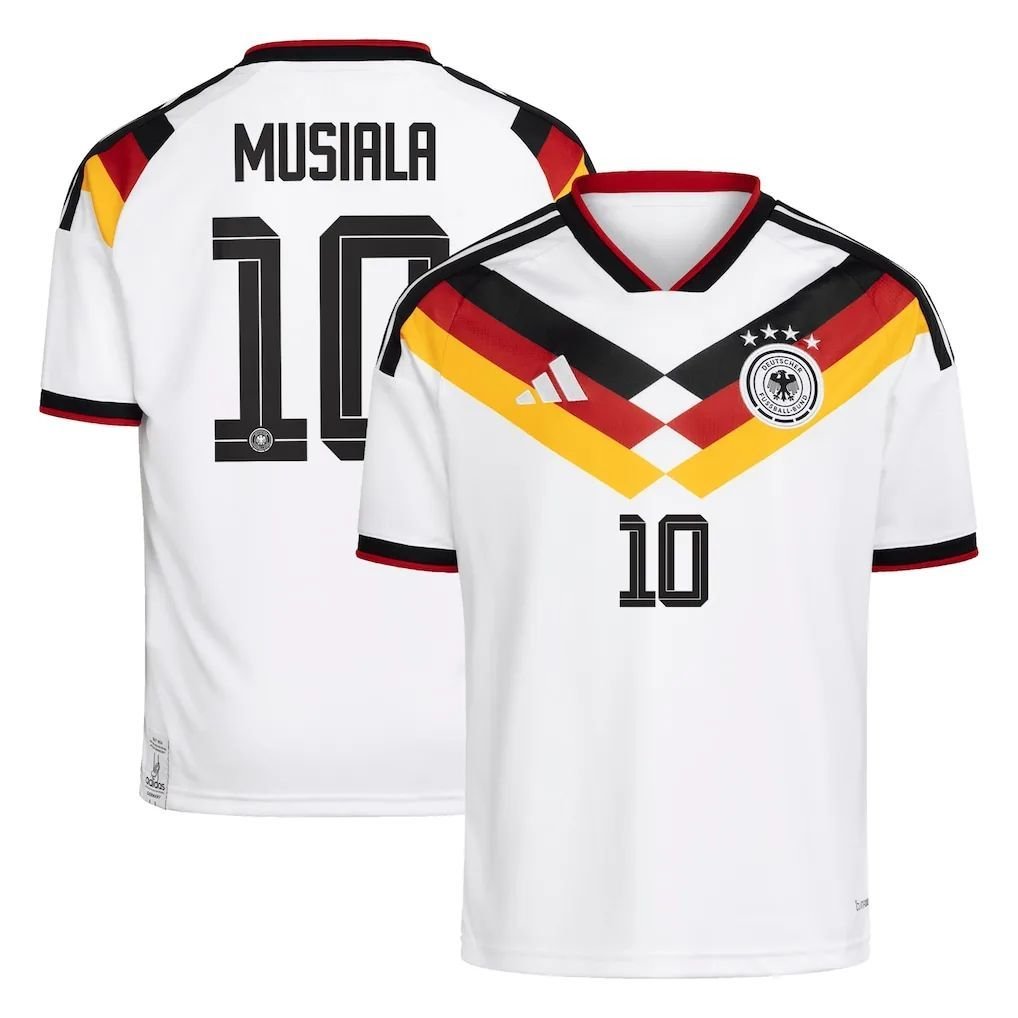 Jamal Musiala #10 Germany Home Soccer jersey World Cup 2026
