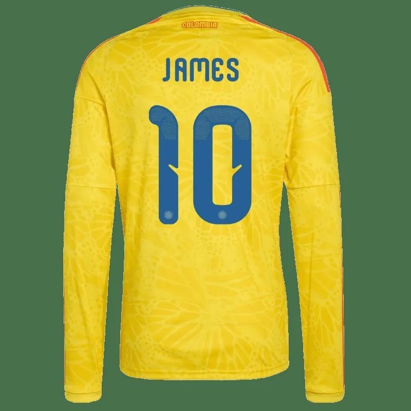 James Rodríguez Colombia 26/27 Long Sleeve Home Jersey