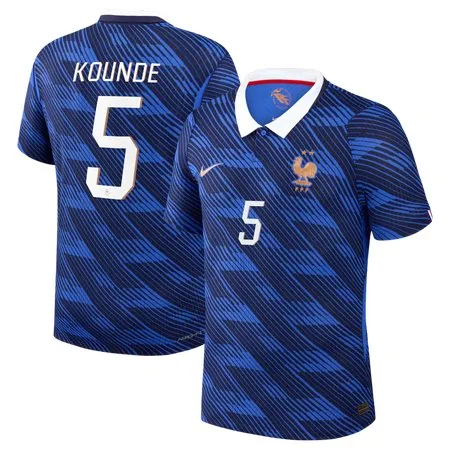 Jules Koundé #5 France Home Match Soccer jersey World Cup 2026