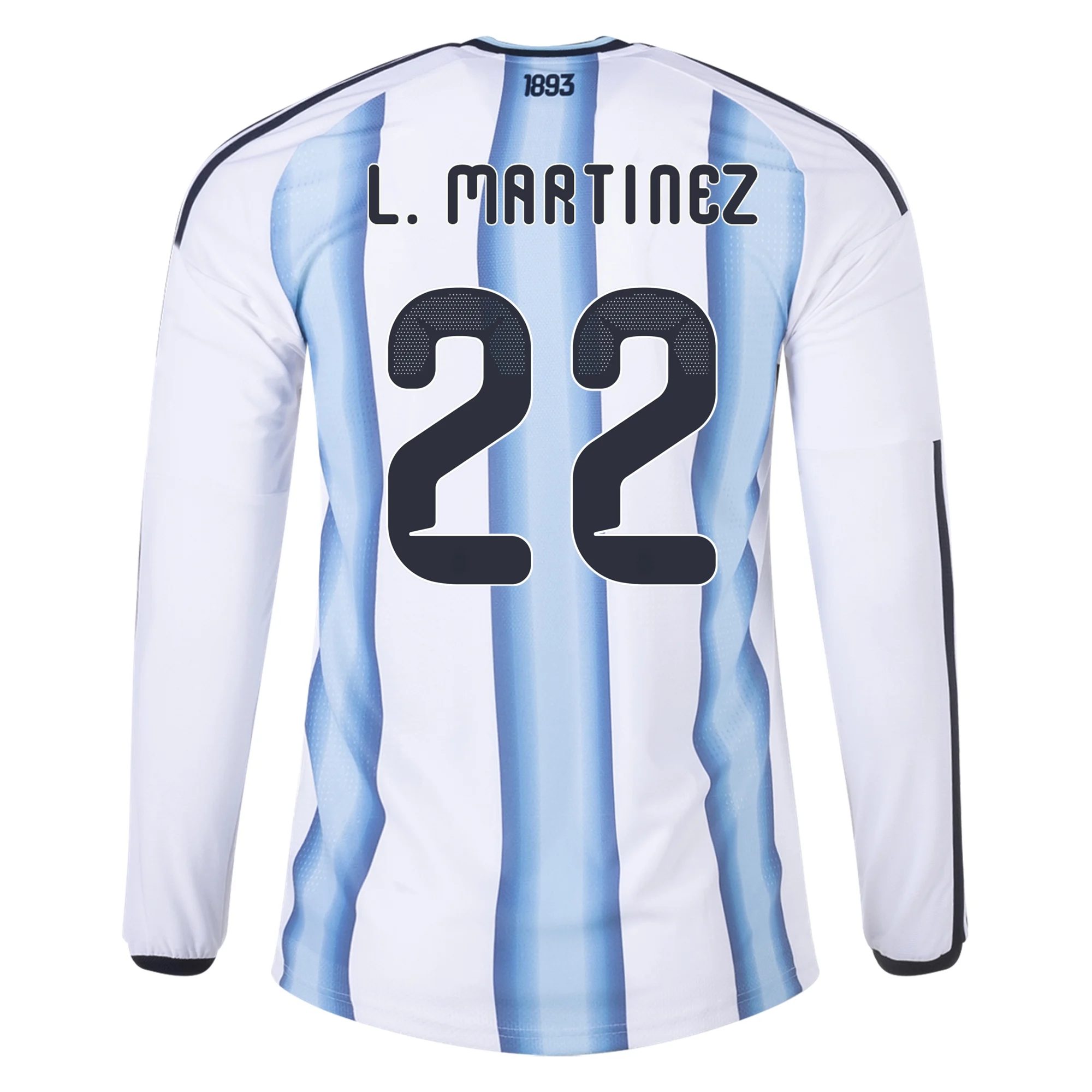 Lautaro Martínez Argentina 2026/27 Adidas Long Sleeve Authentic Home Jersey