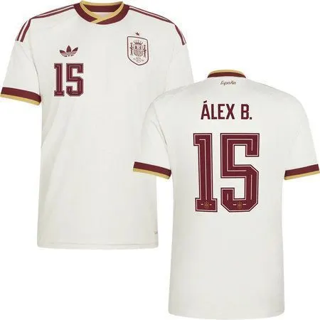 ÁLEX B. #15 Spain Away Soccer jersey World Cup 2026 — view 2