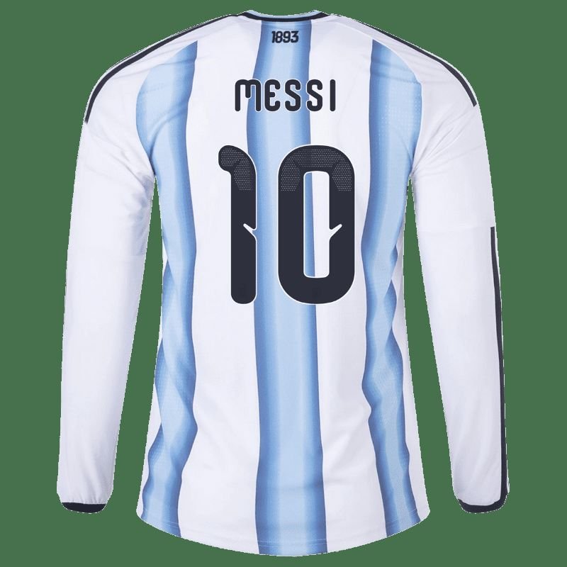Lionel Messi Argentina 26/27 Long Sleeve Authentic Home Jersey