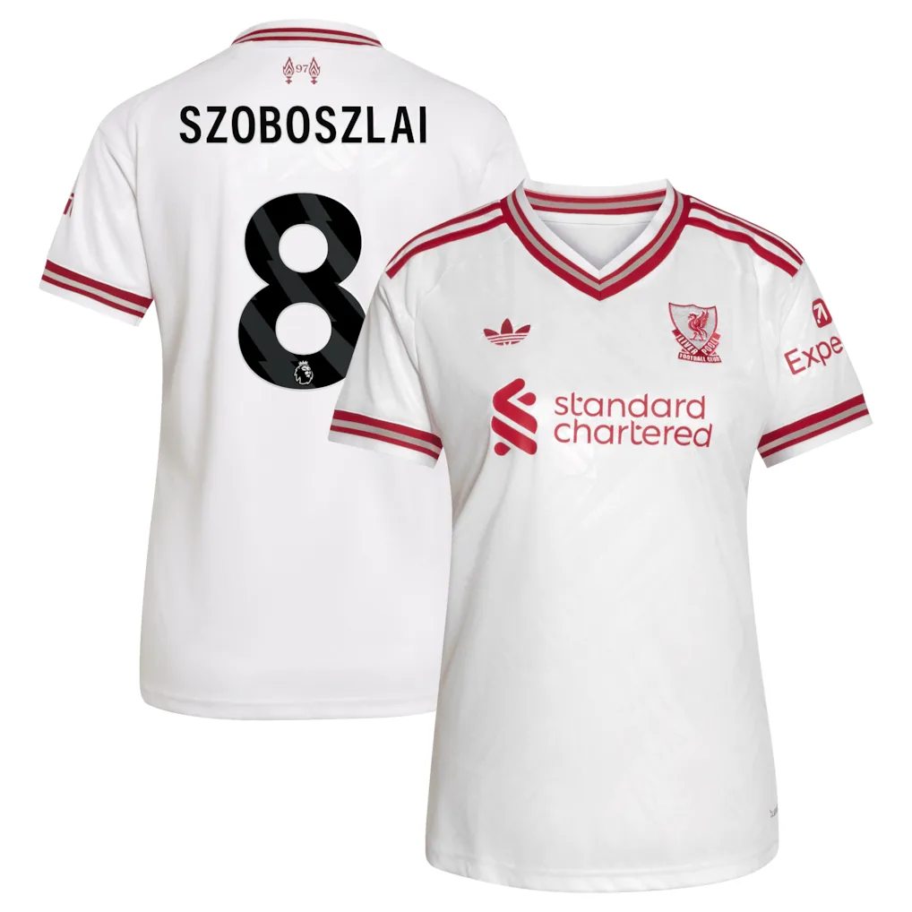 Liverpool adidas Away Shirt 2026-27 - Womens with Szoboszlai 8 printing