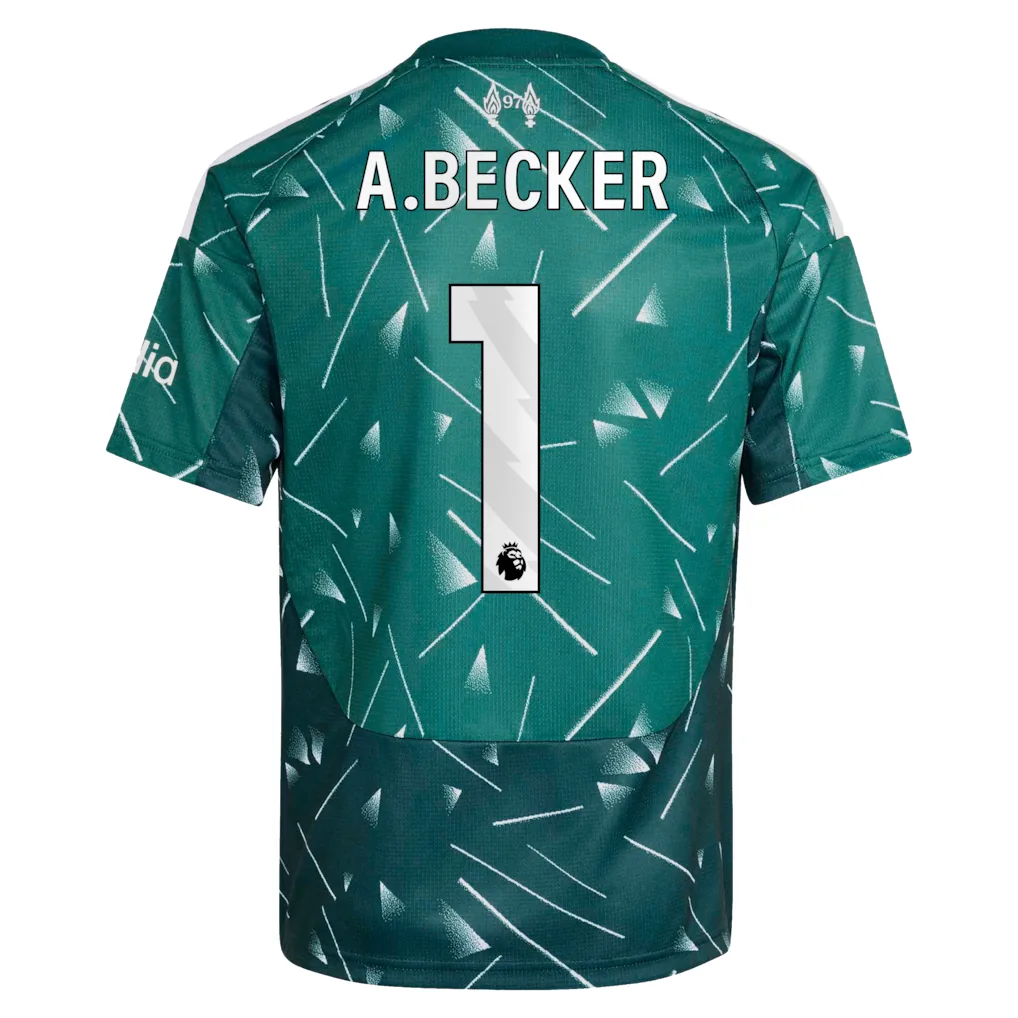 Liverpool adidas Home Goalkeeper Shirt 2026-27 - Kids - Long sleeve with A.Becker 1 printing — view 3