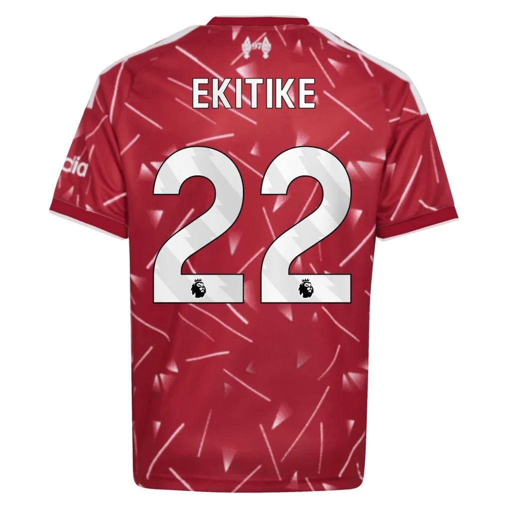 Liverpool adidas Home Shirt 2026-27 - Kids with Ekitike 22 printing — view 3