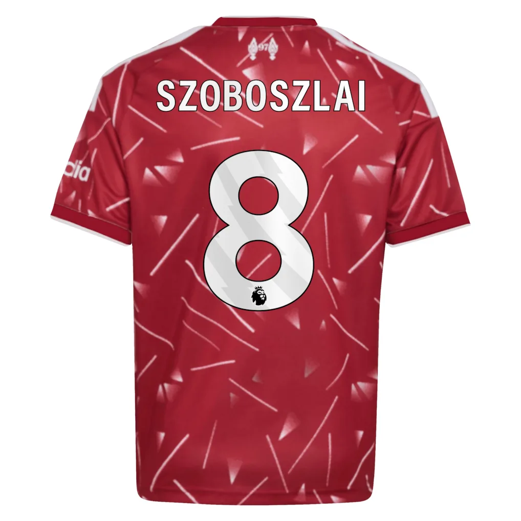 Liverpool adidas Home Shirt 2026-27 - Kids with Szoboszlai 8 printing — view 3