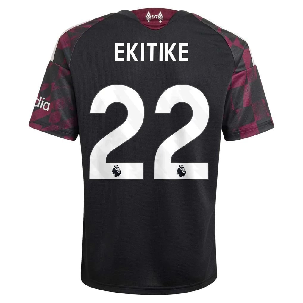 Liverpool adidas Third Shirt 2026-27 - Kids with Ekitike 22 printing — view 3