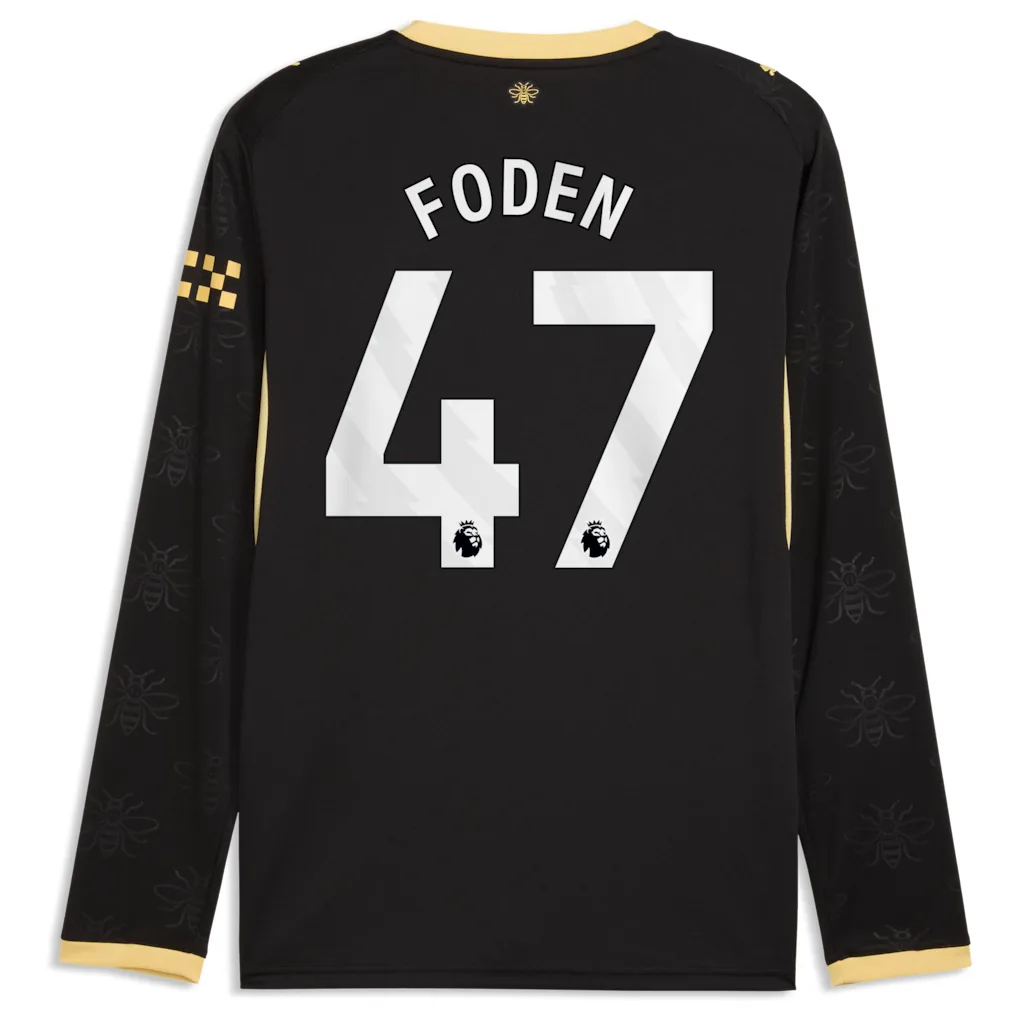 Manchester City Puma Away Shirt 2026-27 - Long Sleeve with Foden 47 printing — view 3