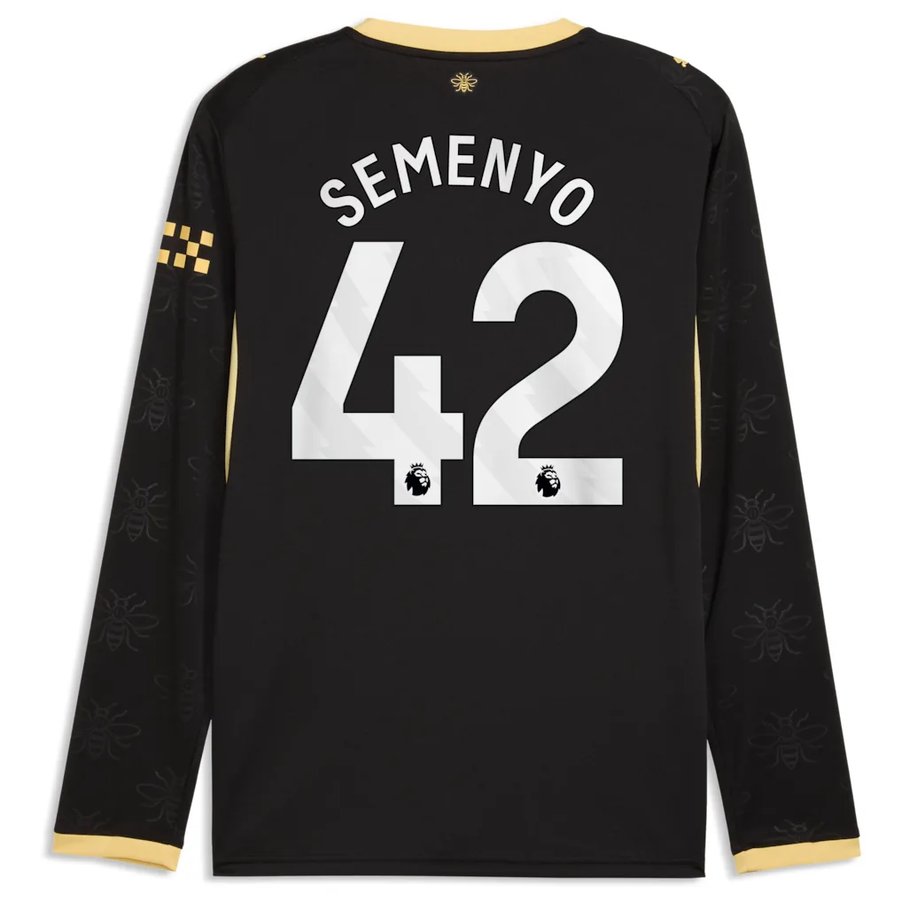 Manchester City Puma Away Shirt 2026-27 - Long Sleeve with Semenyo 42 printing — view 3