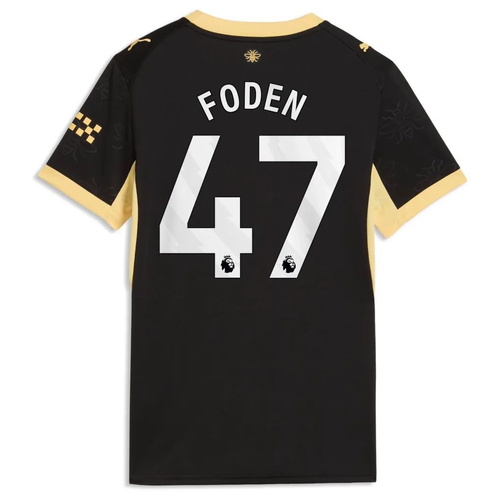 Manchester City Puma Away Shirt 2026-27 - Womens with Foden 47 printing — view 3