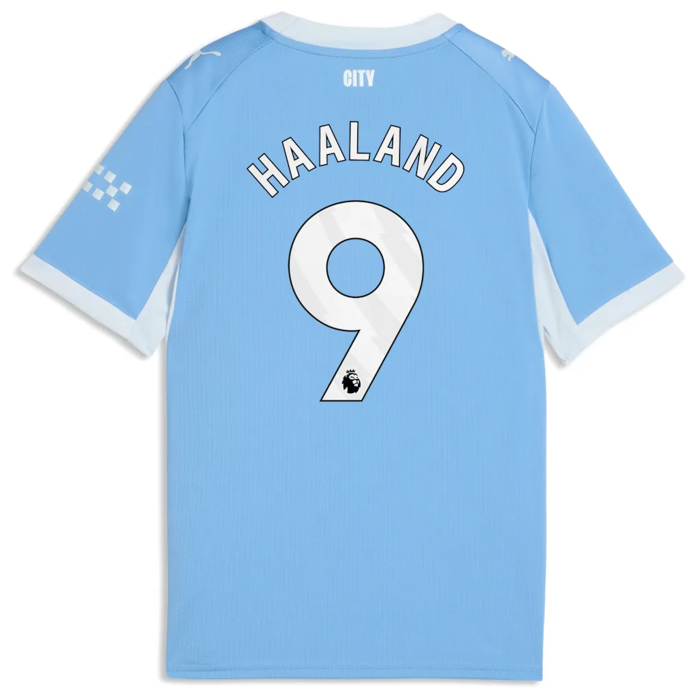 Manchester City PUMA Home Shirt 2026-27 - Kids with Haaland 9 printing — view 3