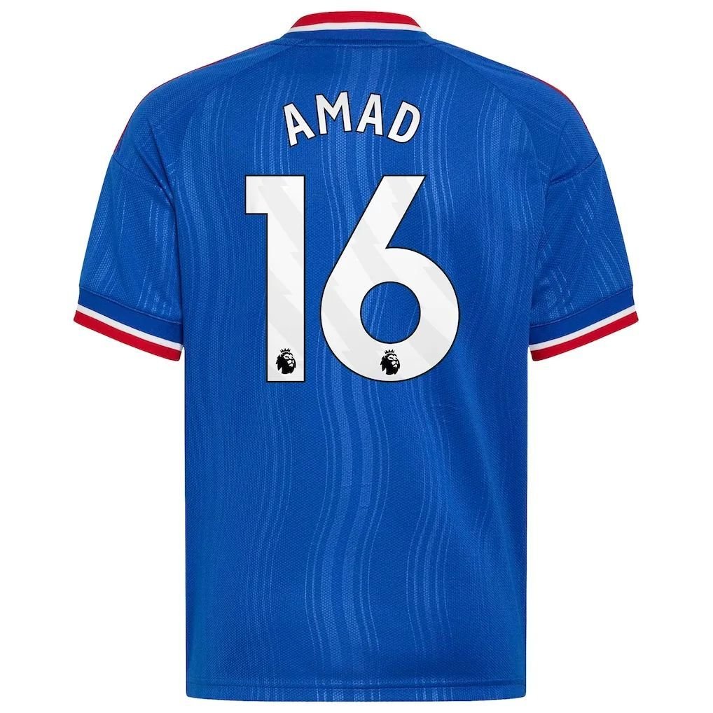 Manchester United adidas Away Shirt 2026-27 - Kids with Amad 16 printing — view 3