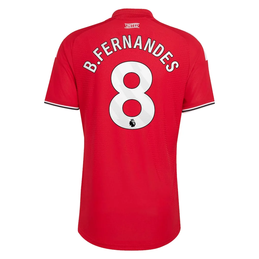 Manchester United adidas Home Authentic Shirt 2026-27 with B.Fernandes 8 printing — view 3
