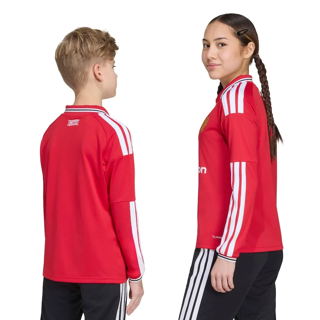 Manchester United adidas Home Shirt 2026-27 - Kids - Long Sleeve — view 2